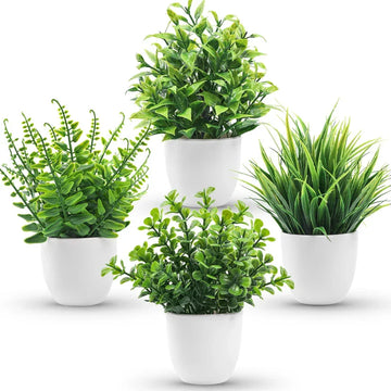 Saulengarten Kleine Kunstpflanzen Set – 4 Stück